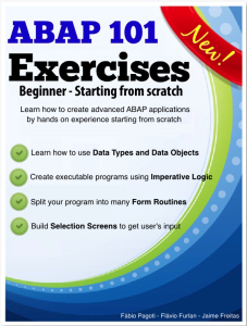 ebook - cover - ABAP 101 Exercises - Beginner - Starting from scratch